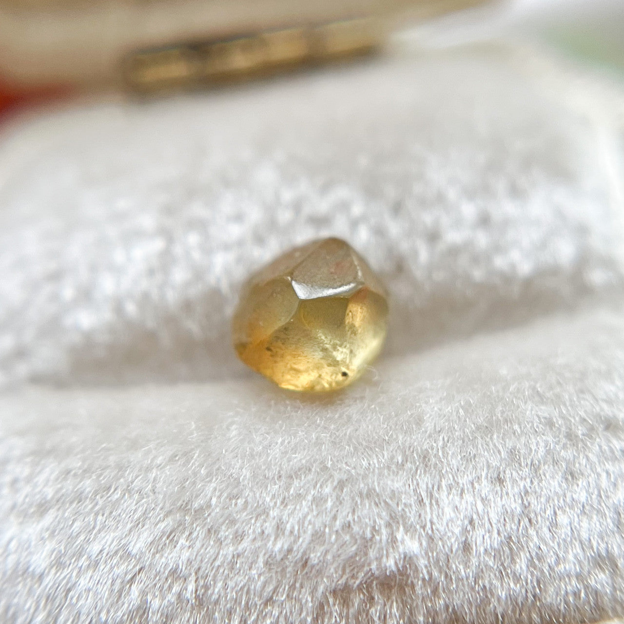 Organically Faceted Yellow Orange Rough Montana Sapphire