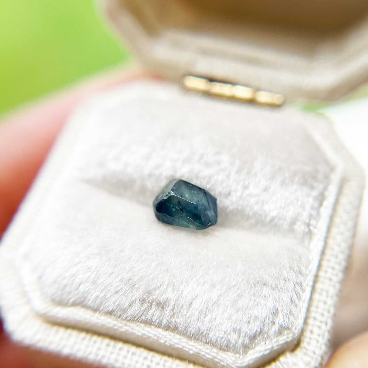 Organically Faceted Blue Montana Sapphire