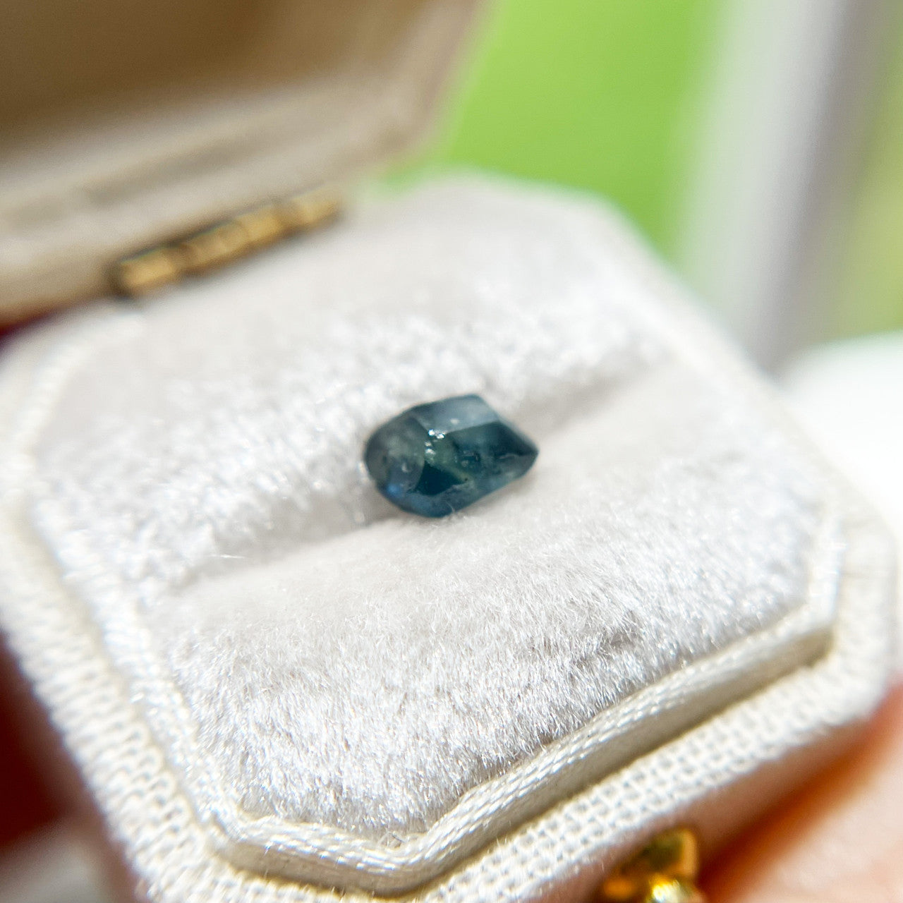 Organically Faceted Blue Montana Sapphire