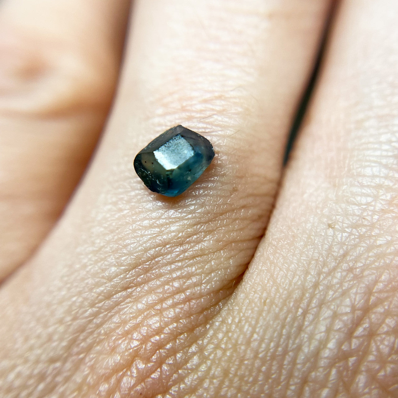Organically Faceted Blue Montana Sapphire