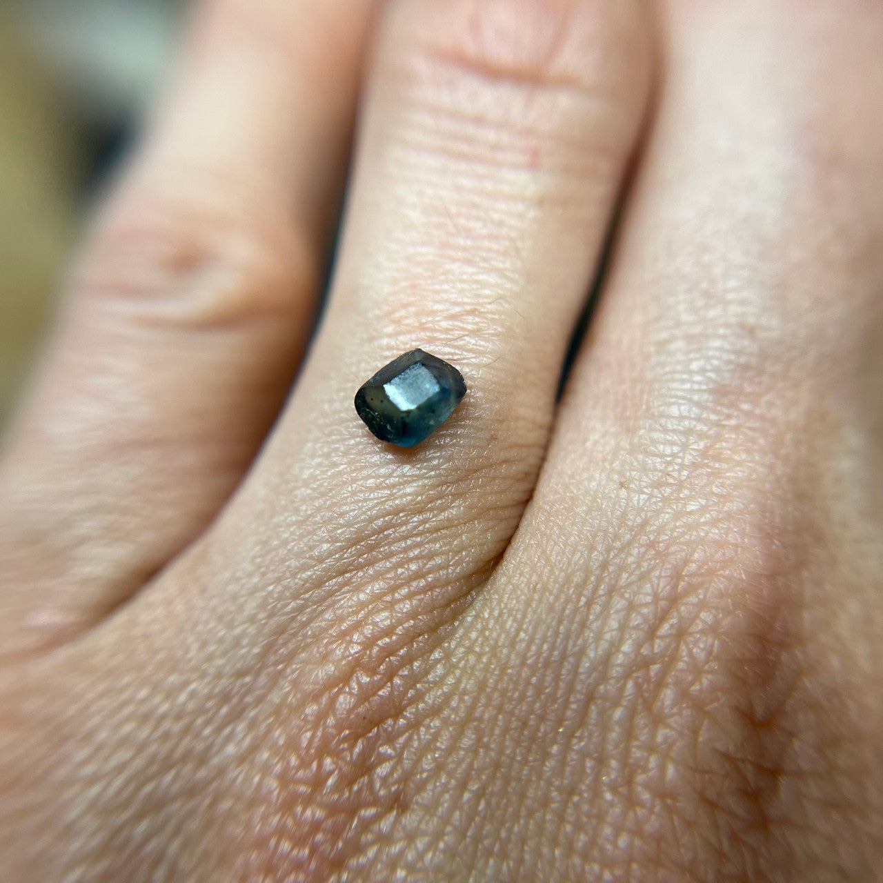 Organically Faceted Blue Montana Sapphire
