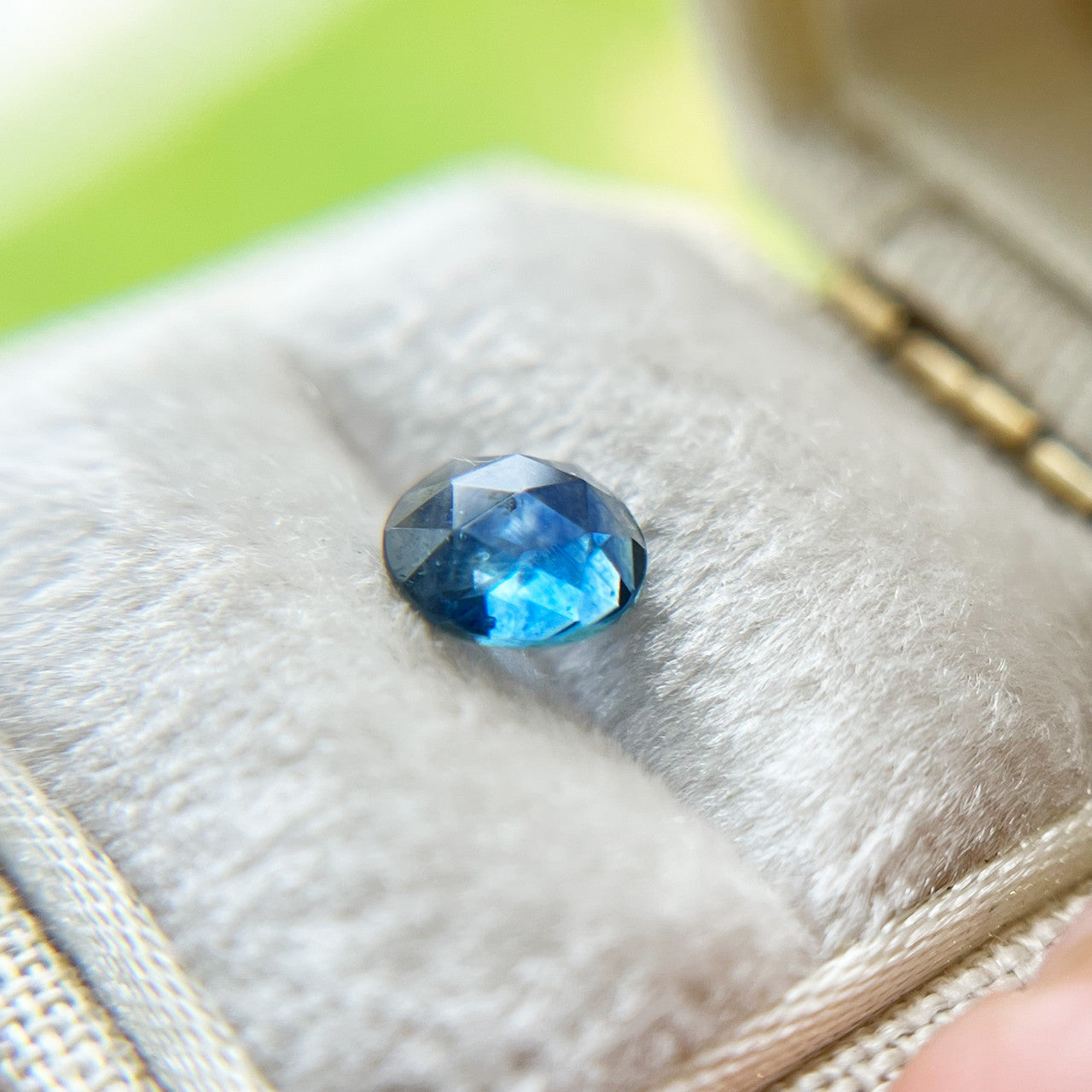 Vibrant Blue Rose Cut Montana Sapphire