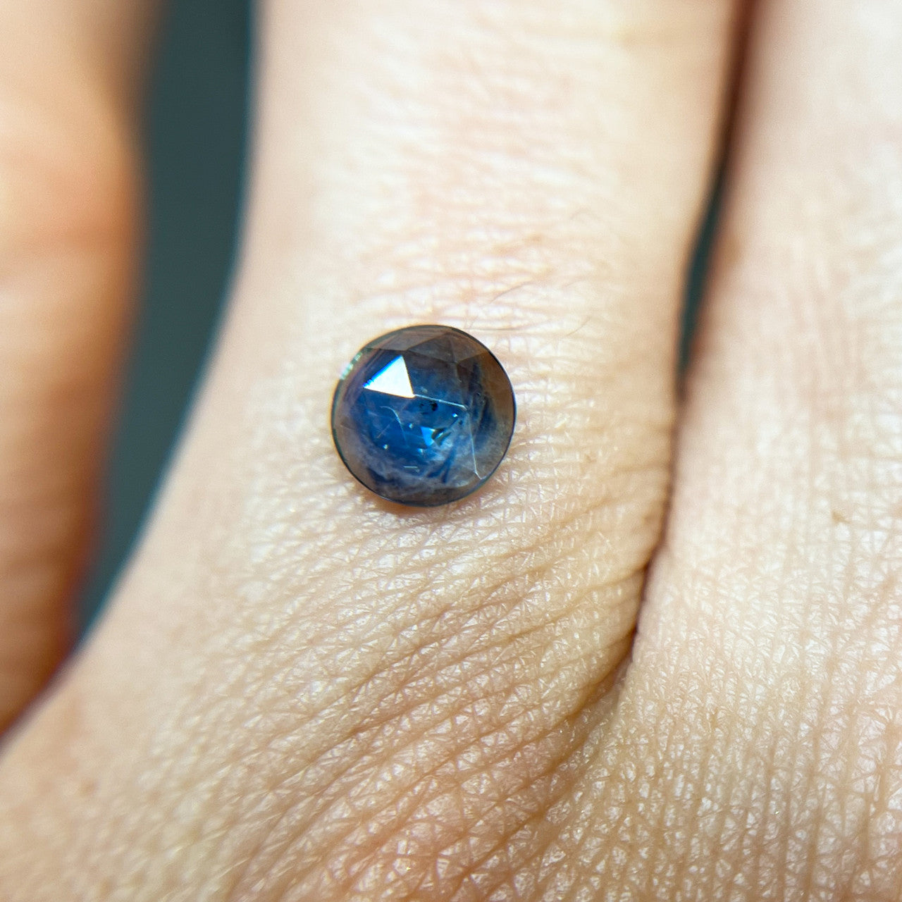 Vibrant Blue Rose Cut Montana Sapphire