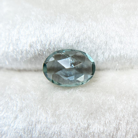 Teal Oval Rose Cut Montana Sapphire