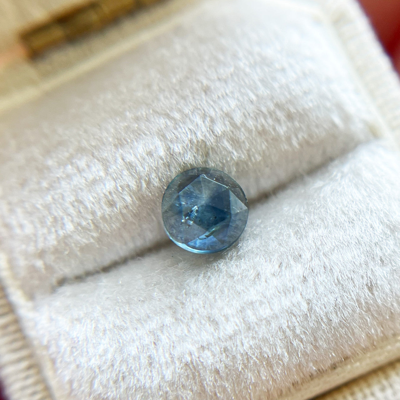 Teal Blue Rose Cut Montana Sapphire