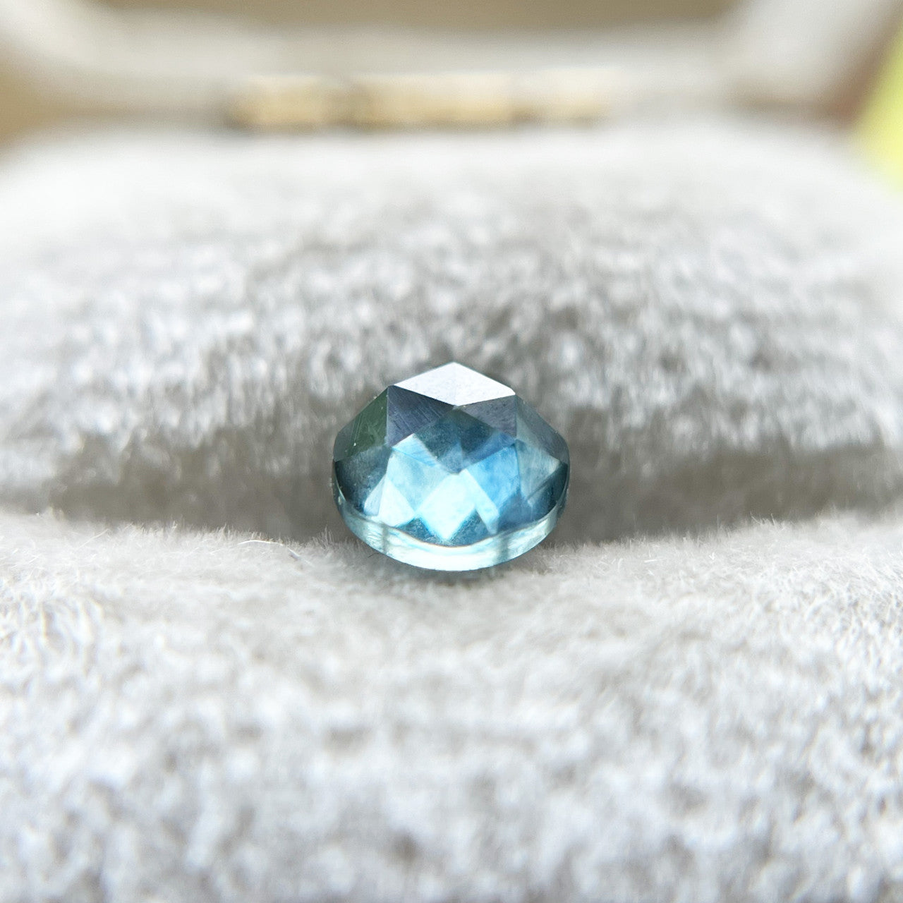 Teal Rose Cut Montana Sapphire