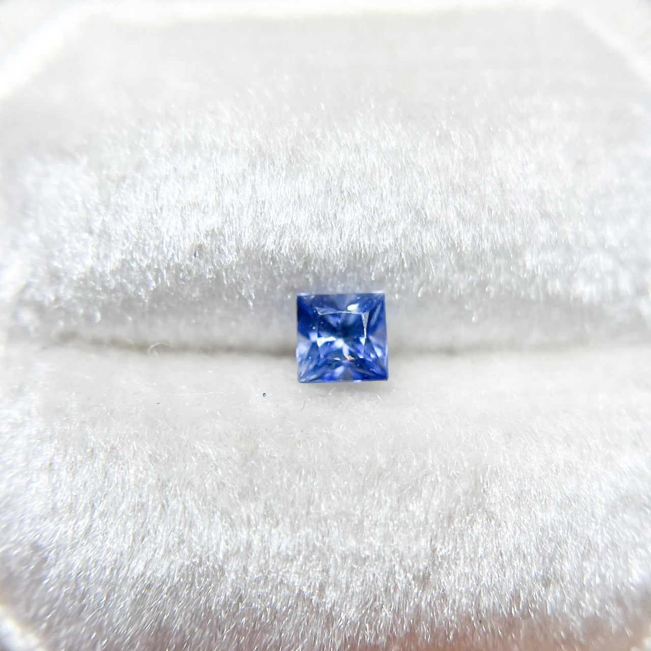 Princess Cut Blue Ceylon Sapphire - 1196