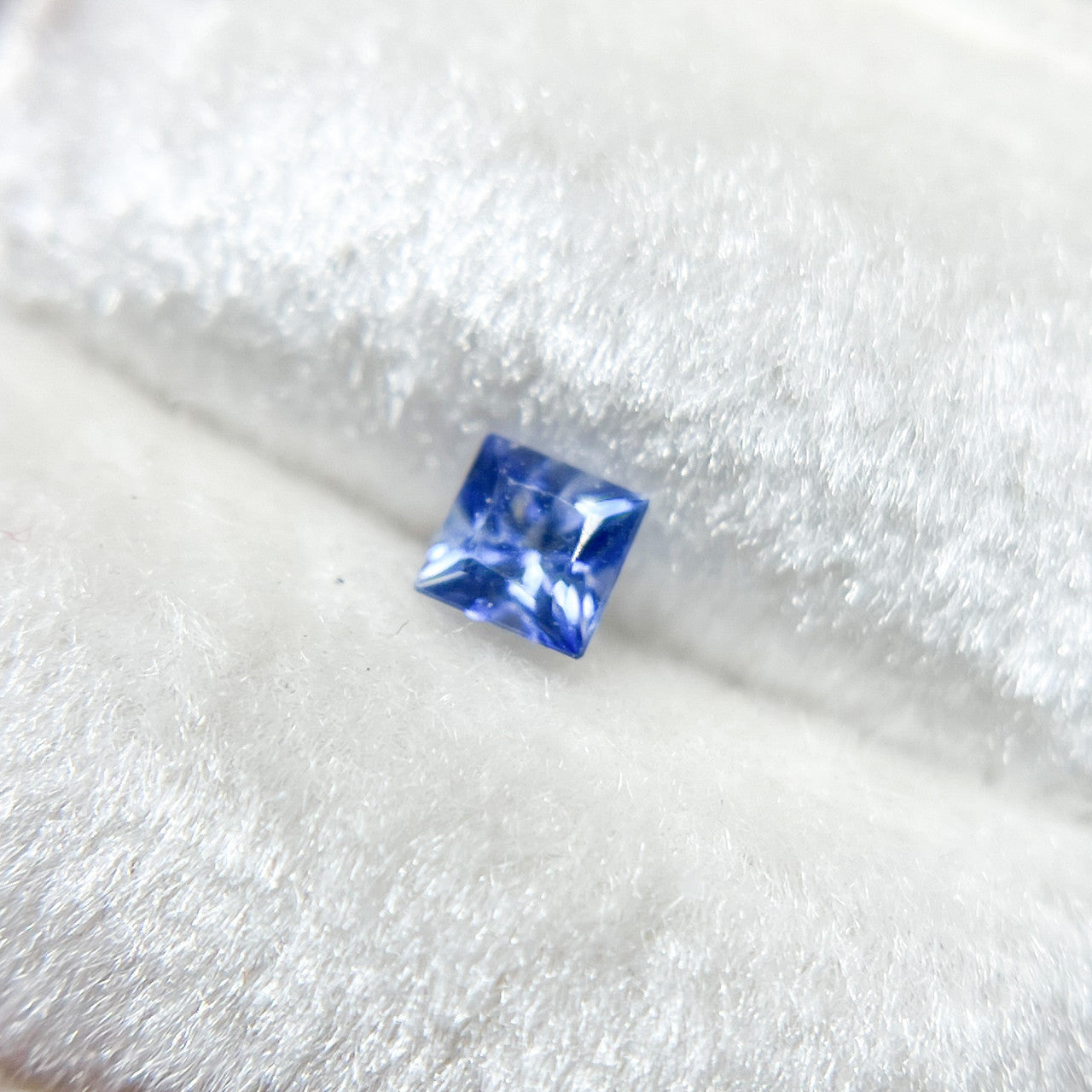 Princess Cut Blue Ceylon Sapphire - 1196