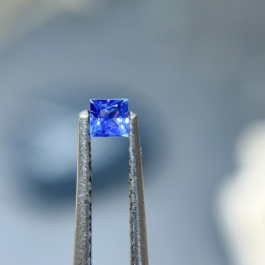 Princess Cut Blue Ceylon Sapphire - 1197