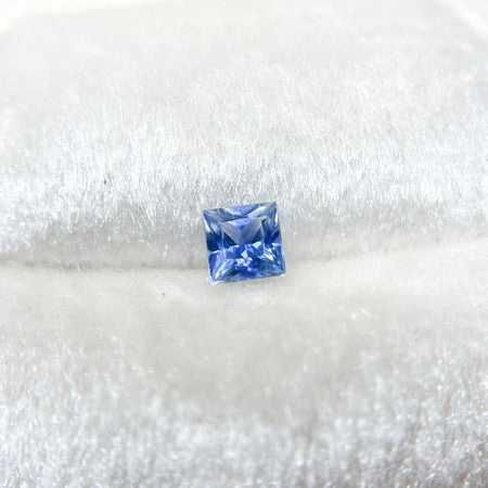 Princess Cut Blue Ceylon Sapphire - 1198