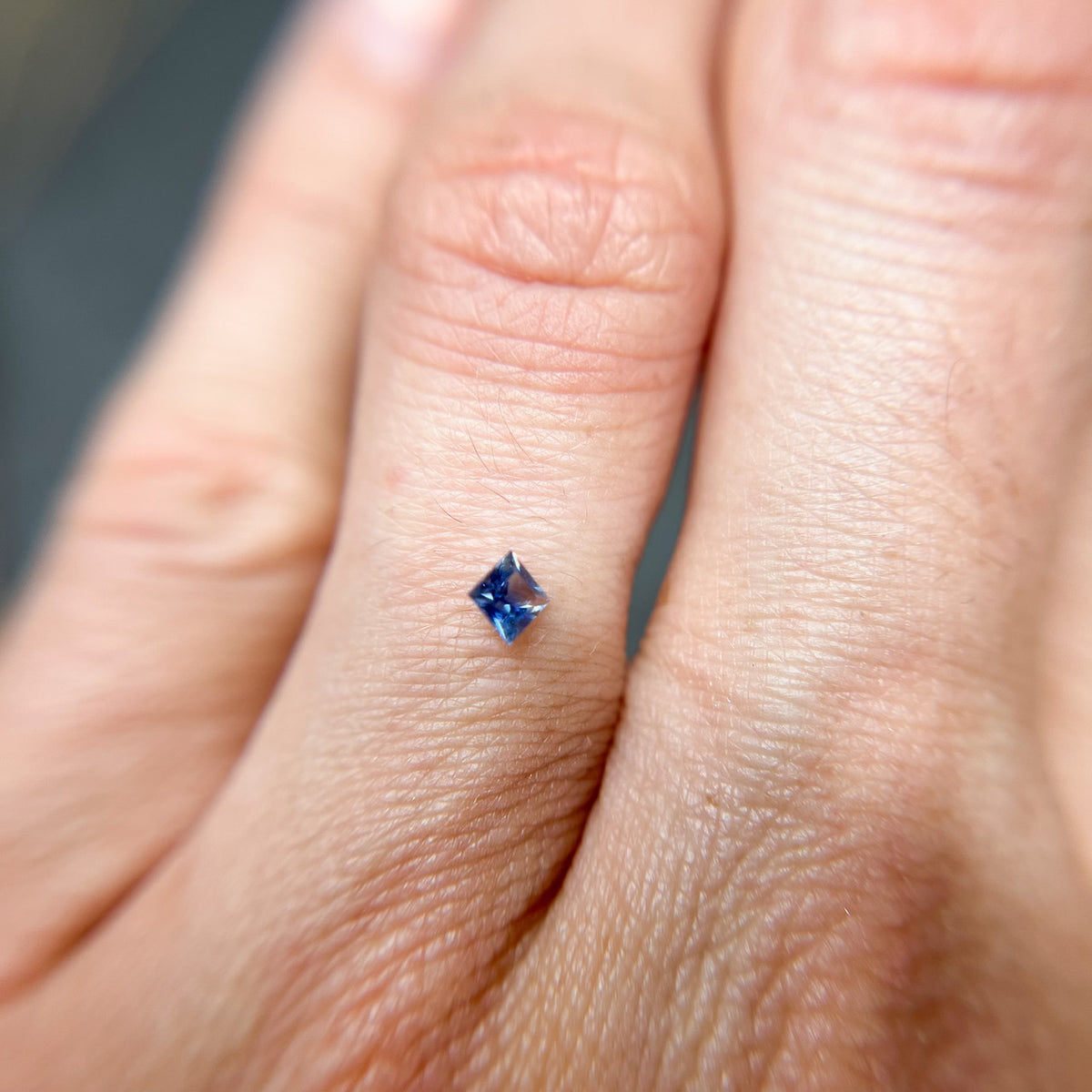 Princess Cut Blue Ceylon Sapphire - 1198