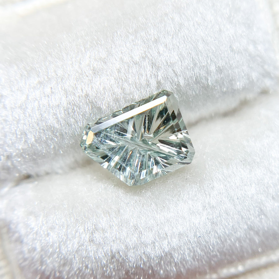 Pale Blue Montana Sapphire Freeform Dreamscape™ Cut by John Dyer