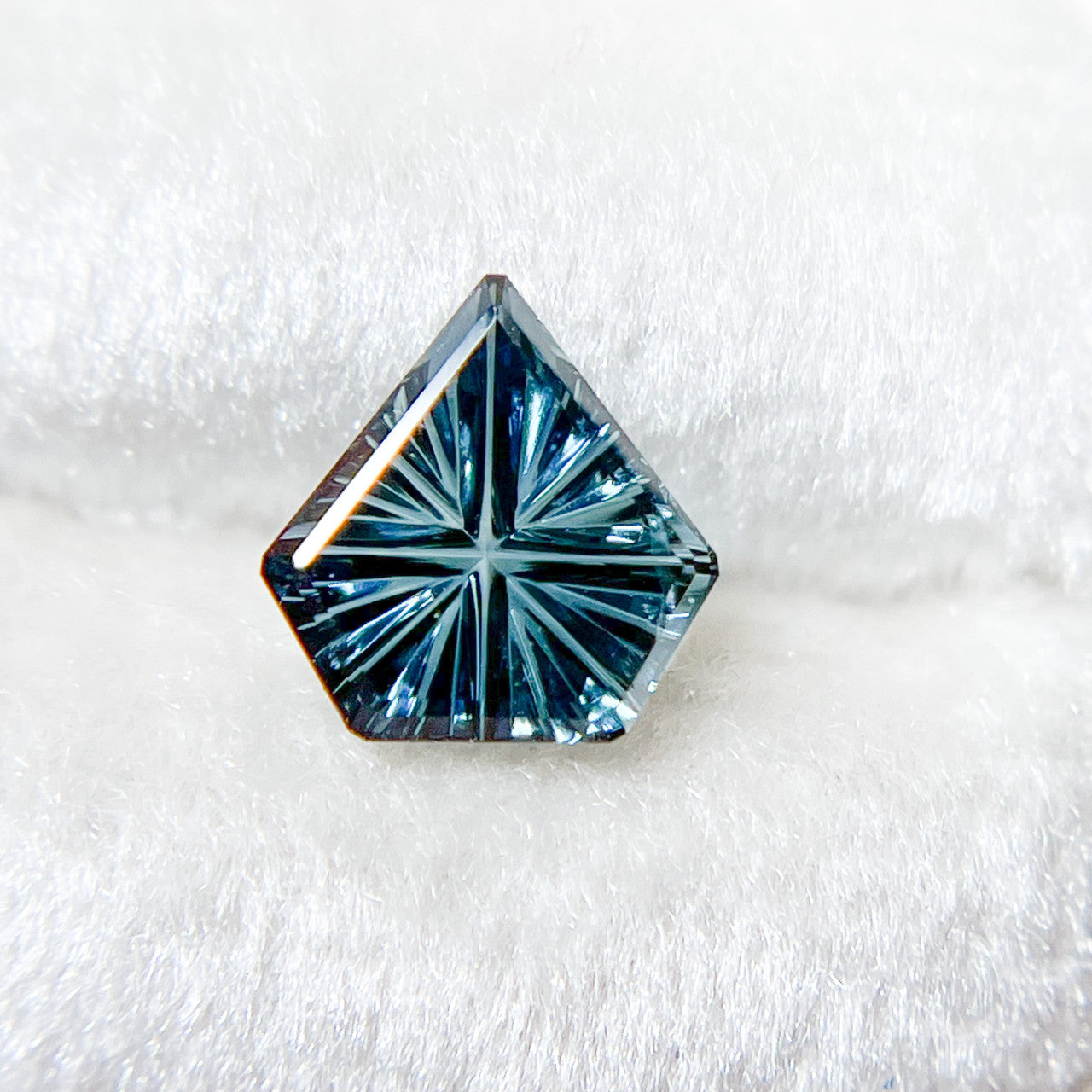 Blue Sapphire Freeform Starbrite™ Cut by John Dyer