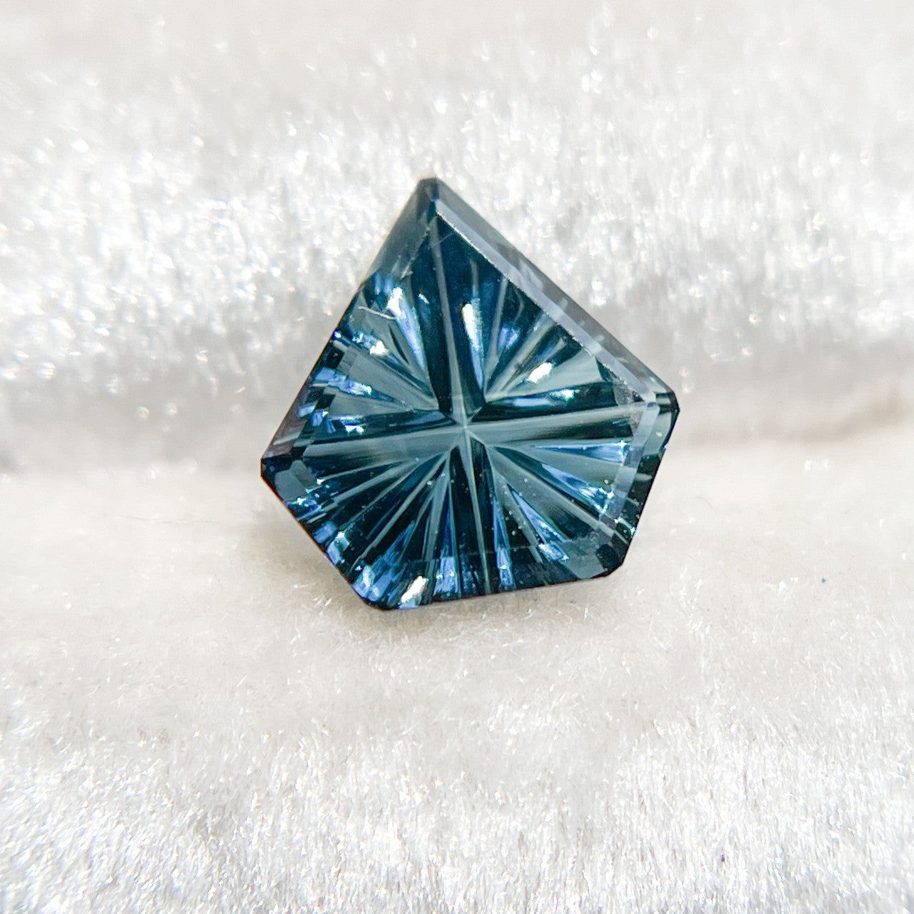 Blue Sapphire Freeform Starbrite™ Cut by John Dyer