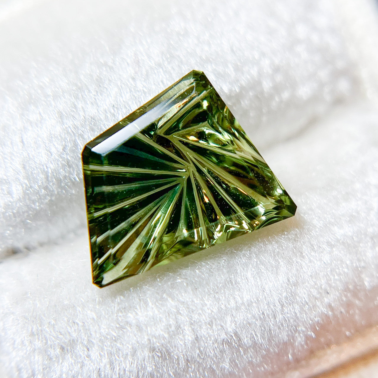 Parti Color Green Teal Sapphire Freeform Dreamscape™ Cut by John Dyer