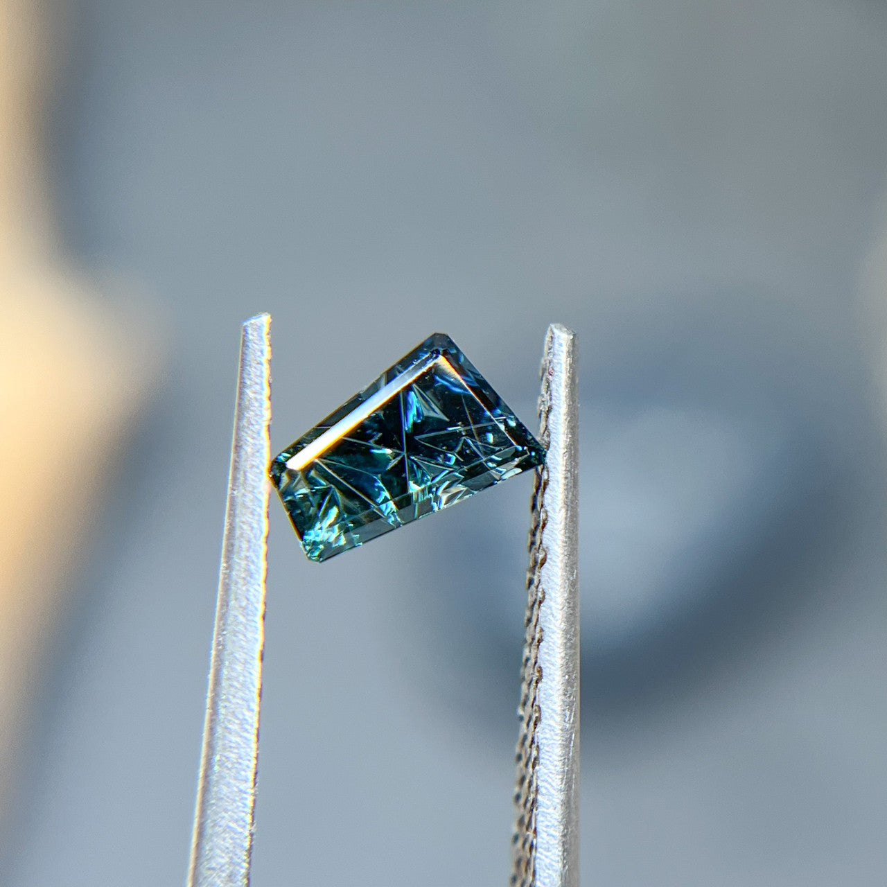 Blue Australian Sapphire Freeform Dreamscape™ Cut by John Dyer