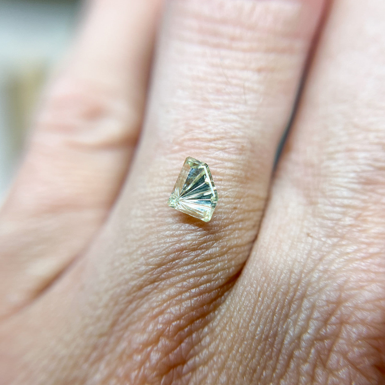 Light Yellow Sapphire Freeform Dreamscape™ Cut by John Dyer