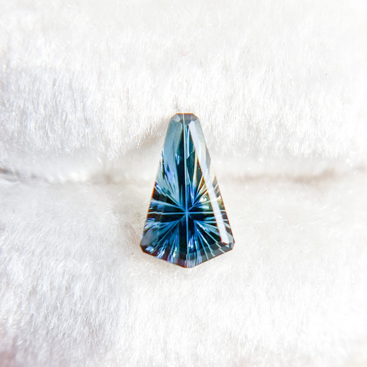 Parti Color Shield Sapphire Starbrite™ Cut by John Dyer