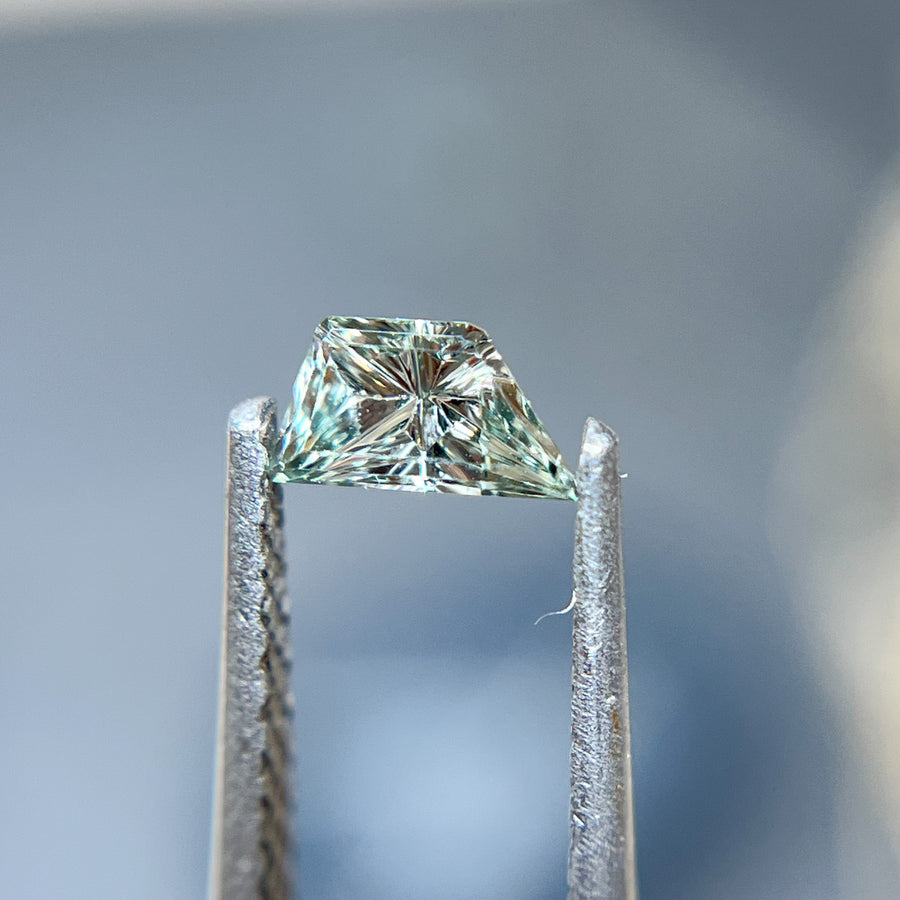 Green Montana Sapphire Freeform Dreamscape™ Cut by John Dyer