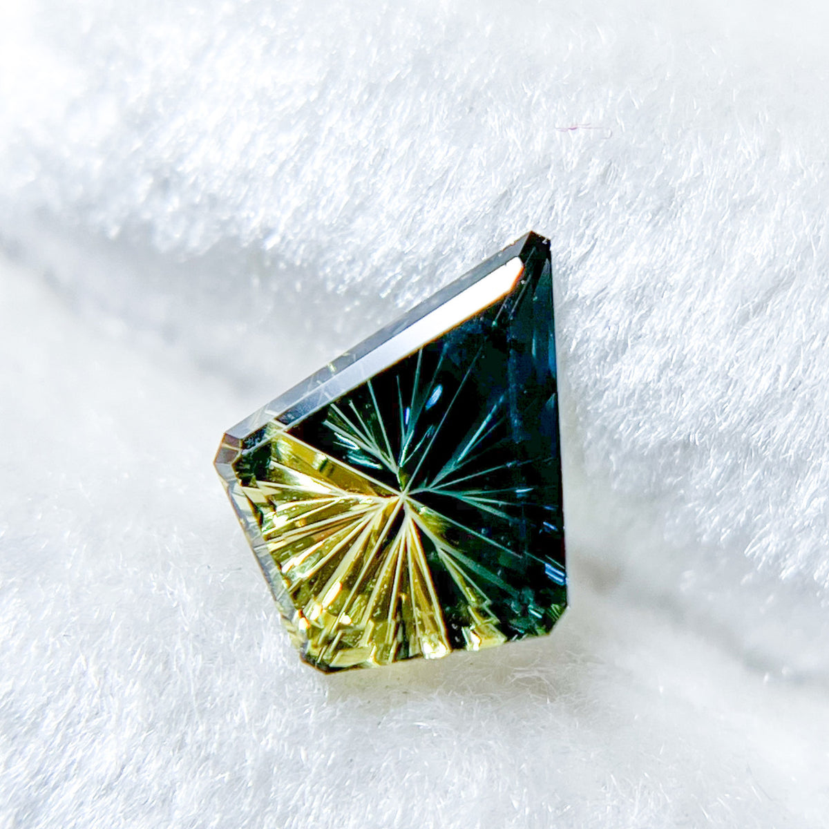 Parti Color Sapphire Starbrite™ Cut by John Dyer