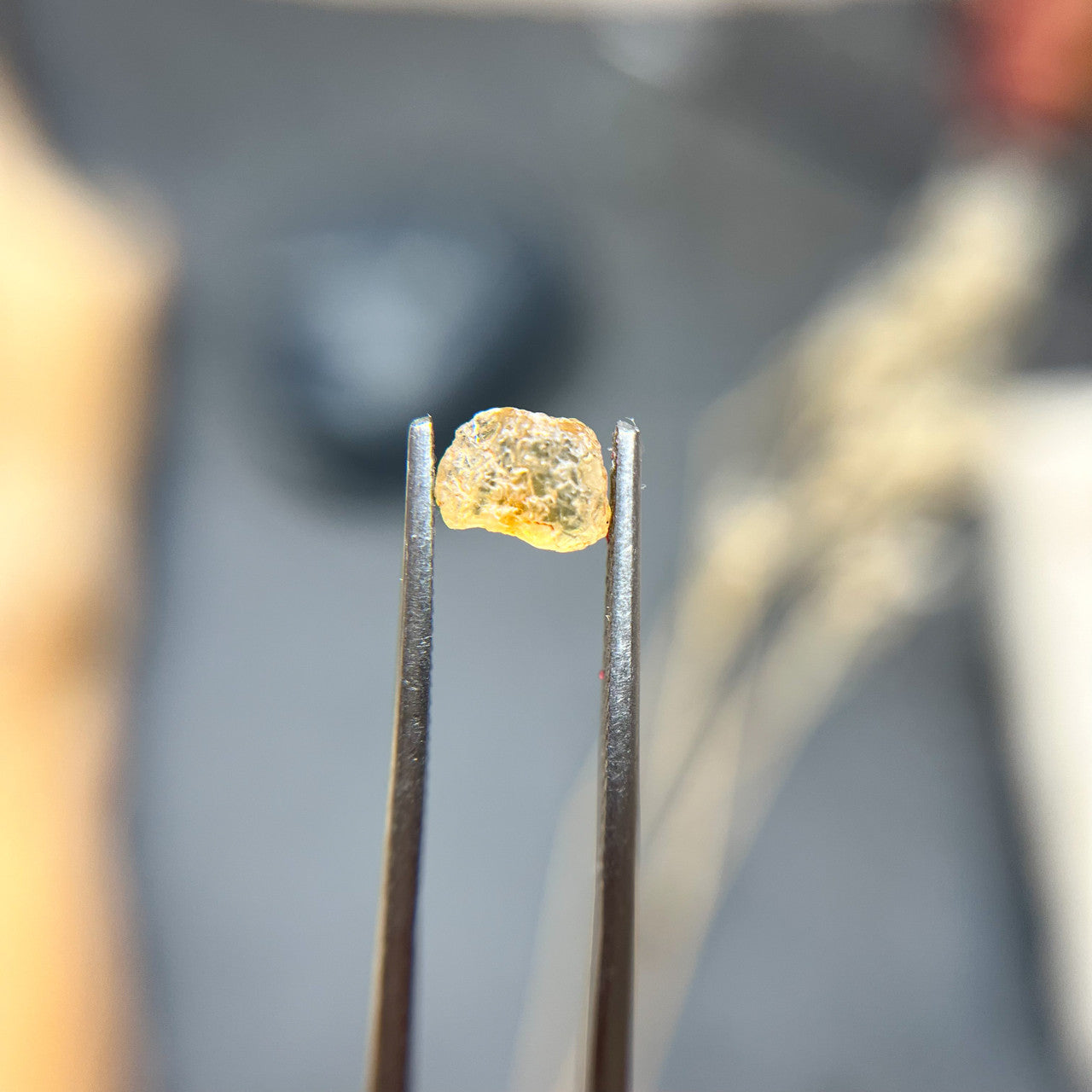 Uncut Yellow Montana Sapphire