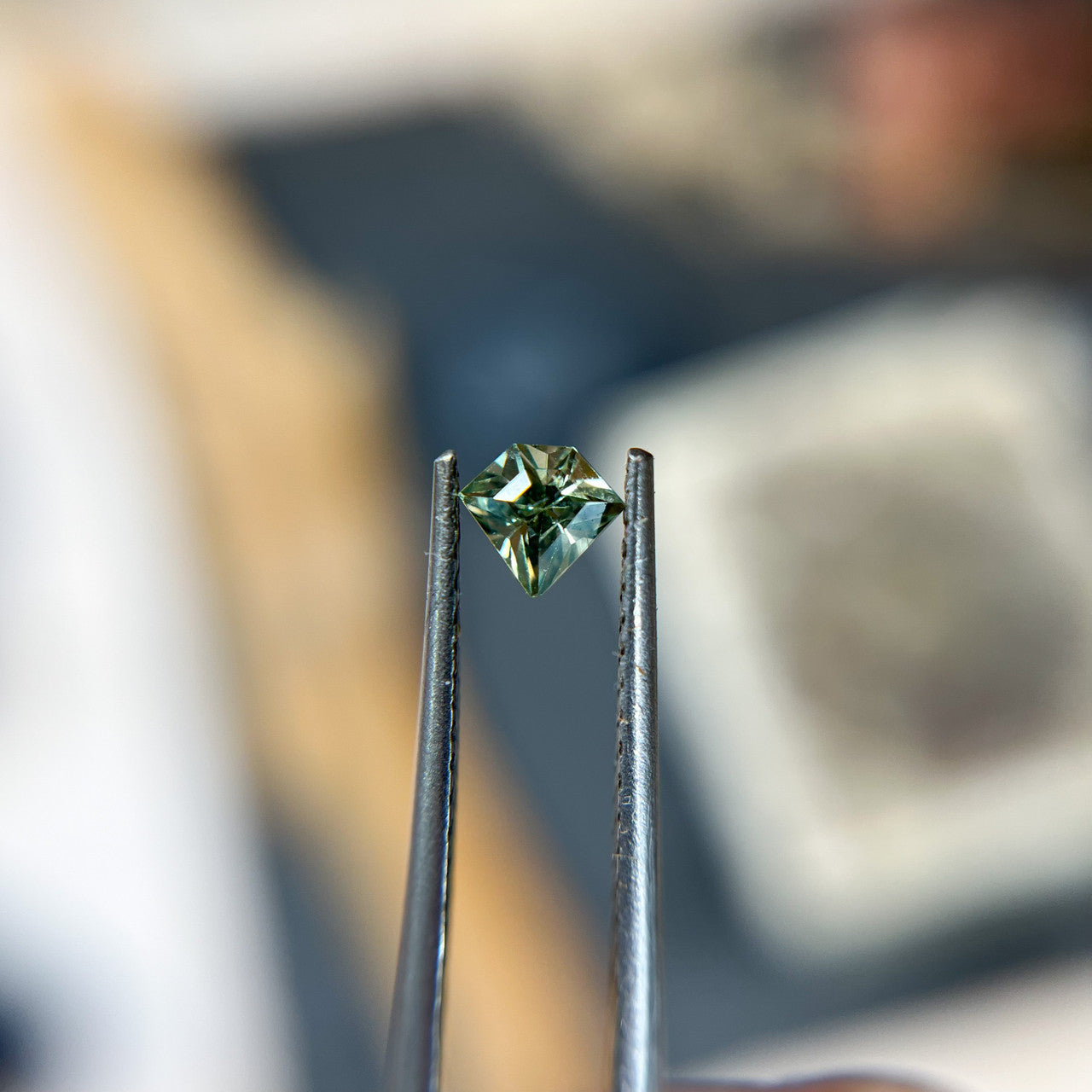 Kite Shaped Australian Green Sapphire