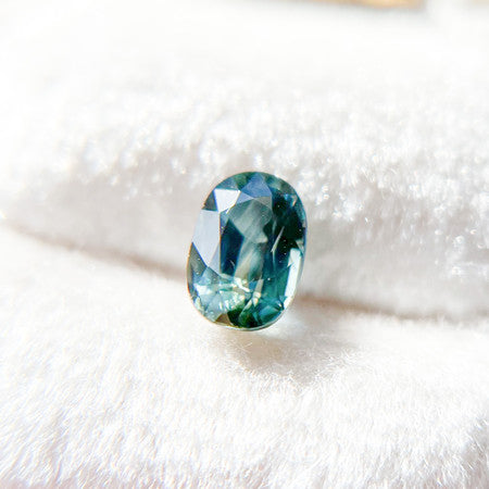 Oval Teal Green Australian Sapphire