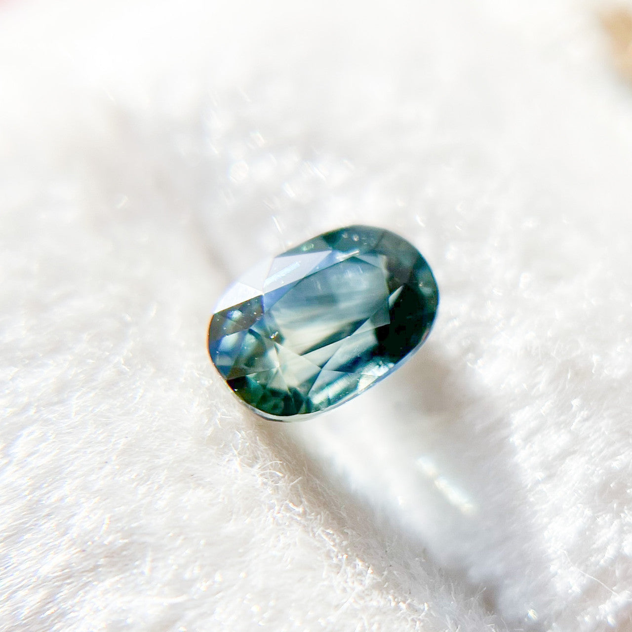 Oval Teal Green Australian Sapphire