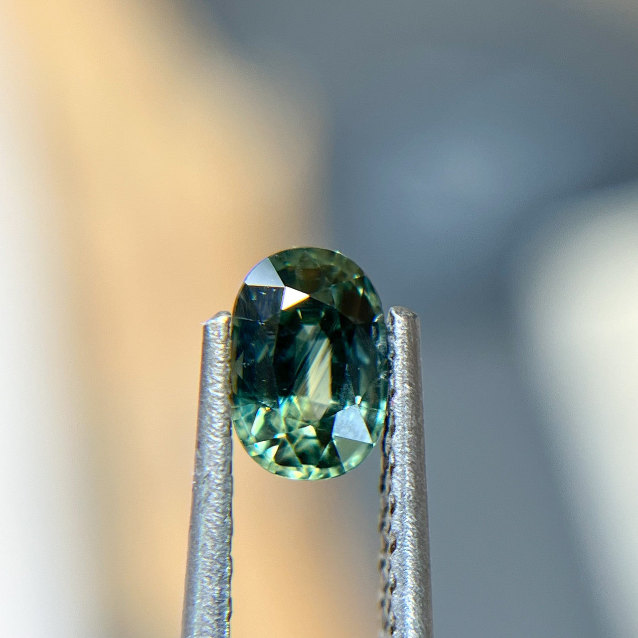Oval Teal Green Australian Sapphire