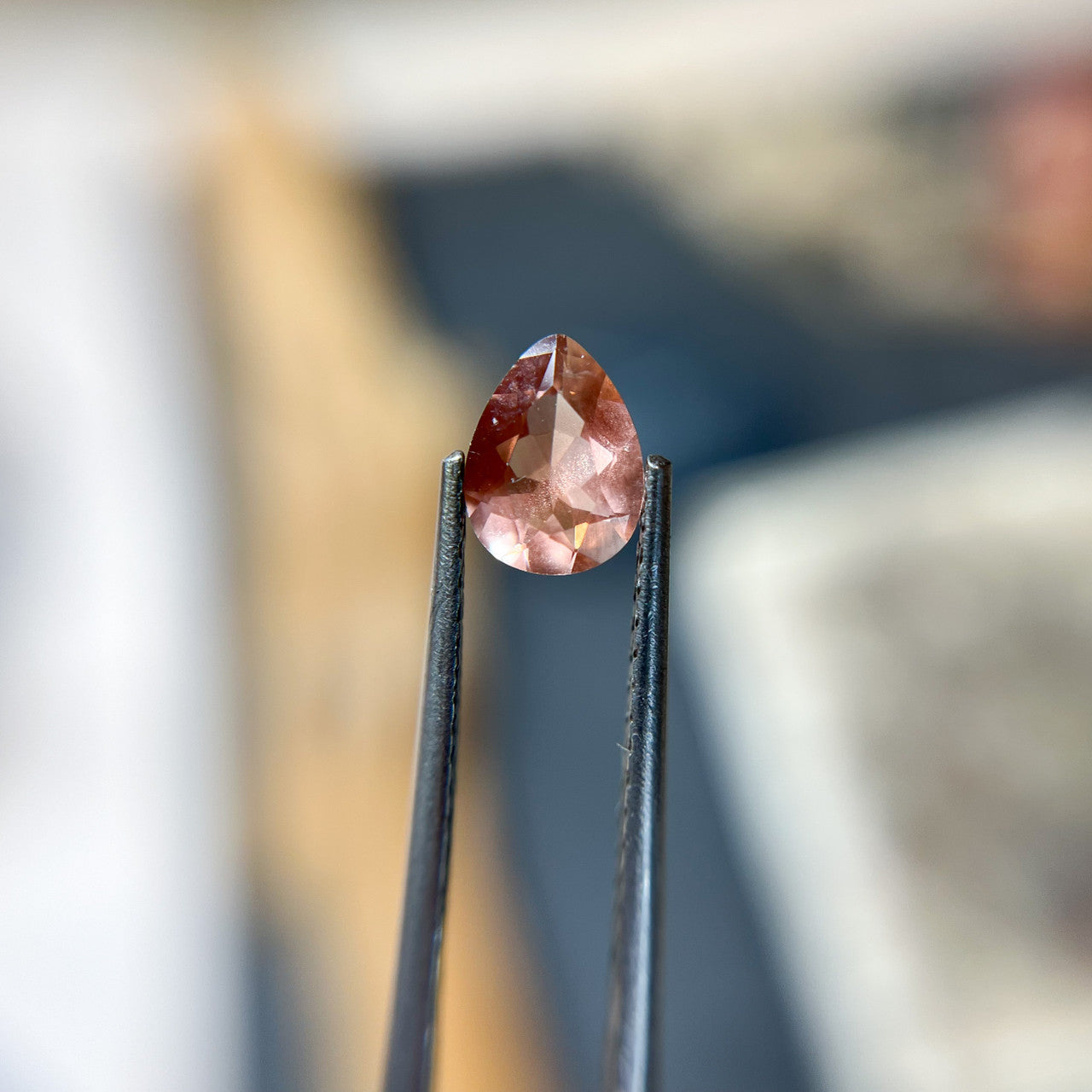 Light Pink Pear Cut Oregon Sunstone