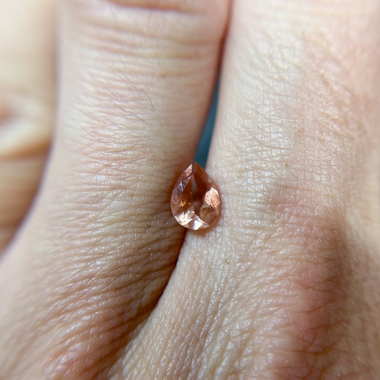 Light Pink Pear Cut Oregon Sunstone