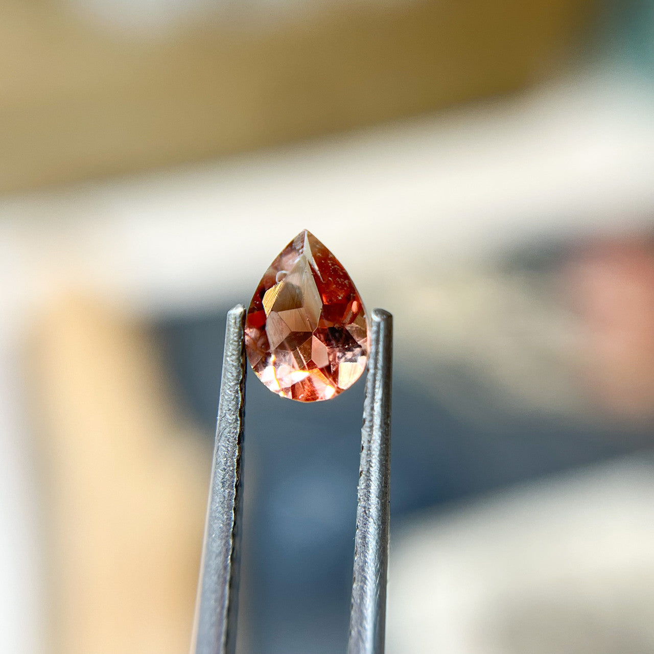Pink Pear Cut Oregon Sunstone