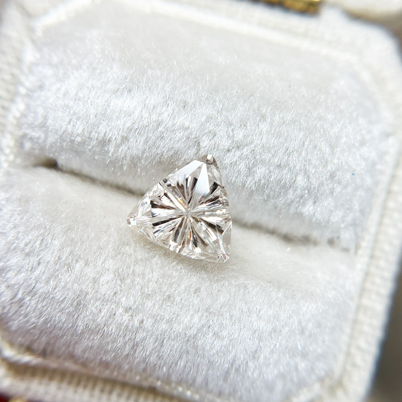 Trillion White Sapphire Starbrite™ Cut by John Dyer