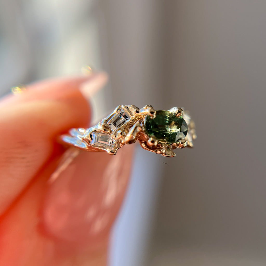 Union Green Sapphire Ring