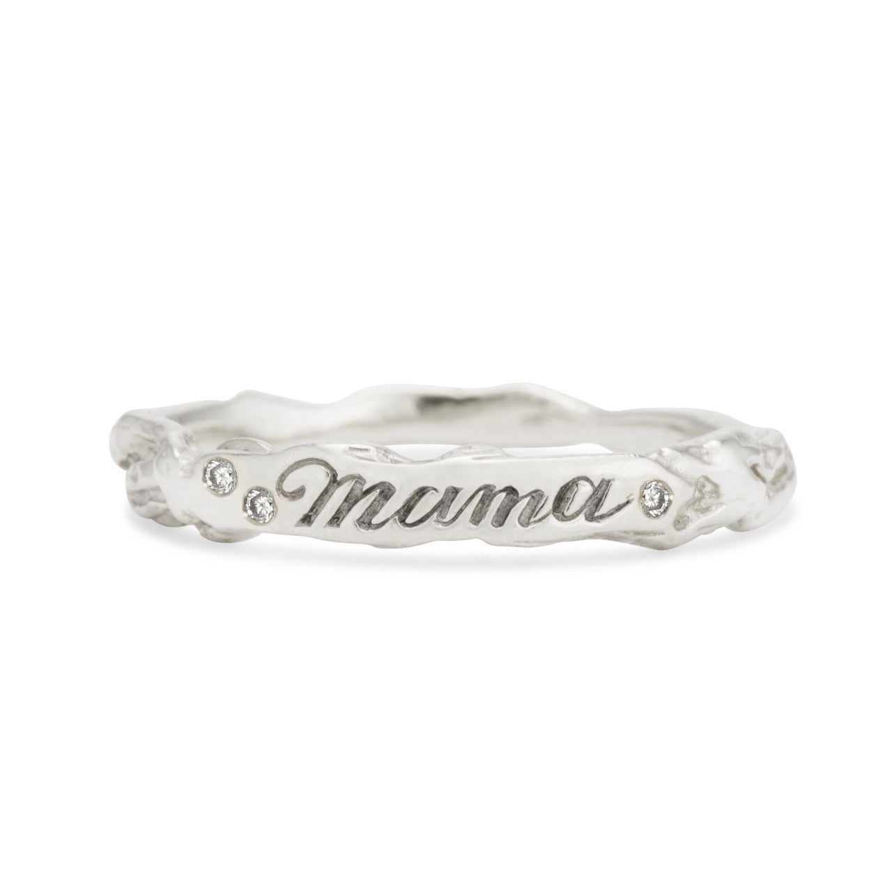 Mama Birthstone Signet Ring