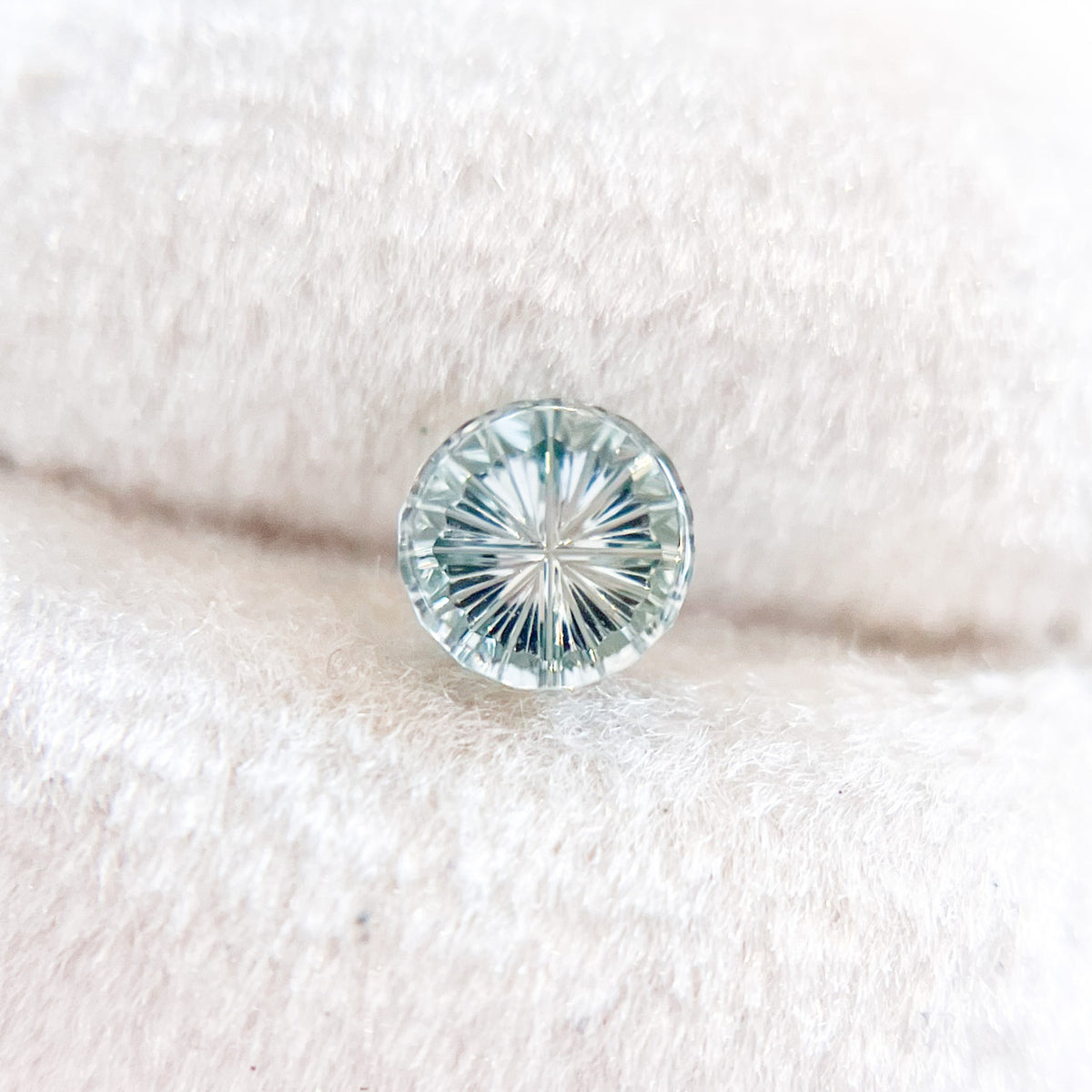Pale Green Montana Sapphire StarBrite™ Cut by John Dyer
