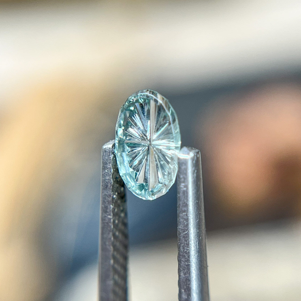 Blue Oval Montana Sapphire Starbrite™ Cut by John Dyer