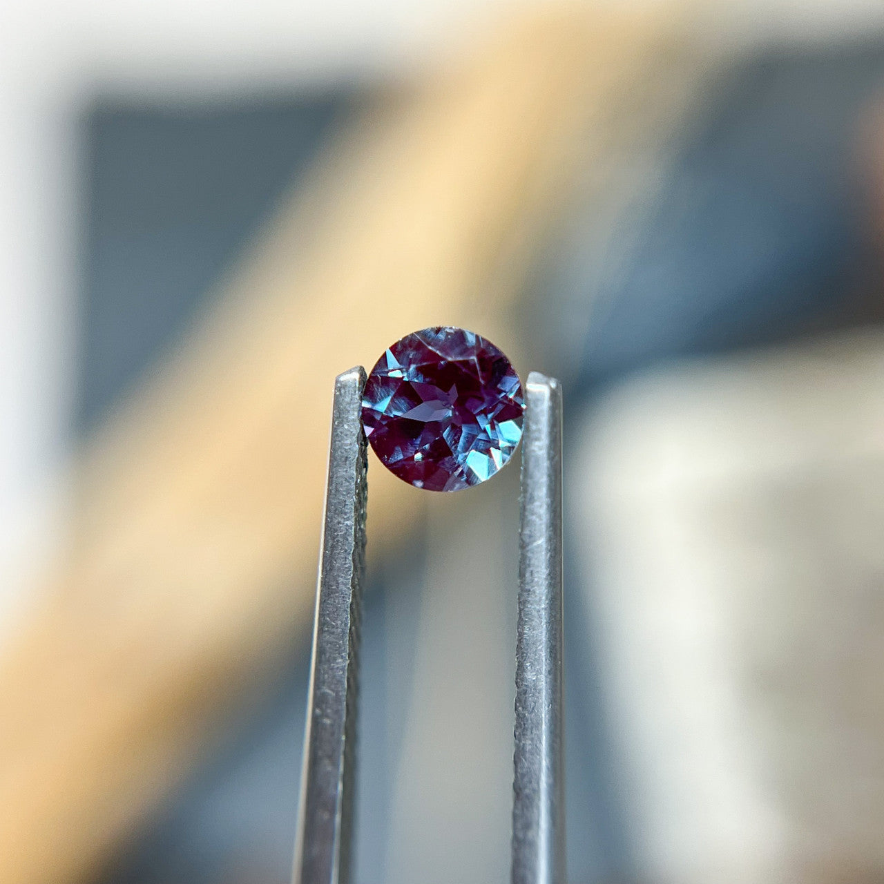 5mm Round Cut Lab Grown Alexandrite