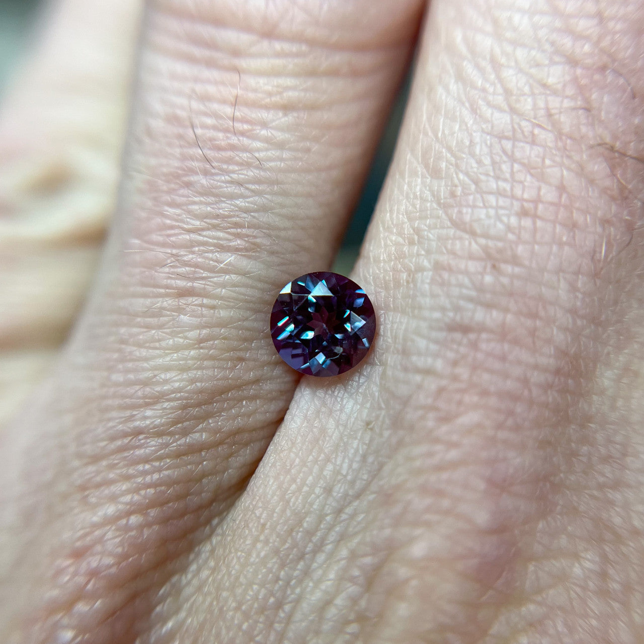 6mm Round Cut Lab Grown Alexandrite