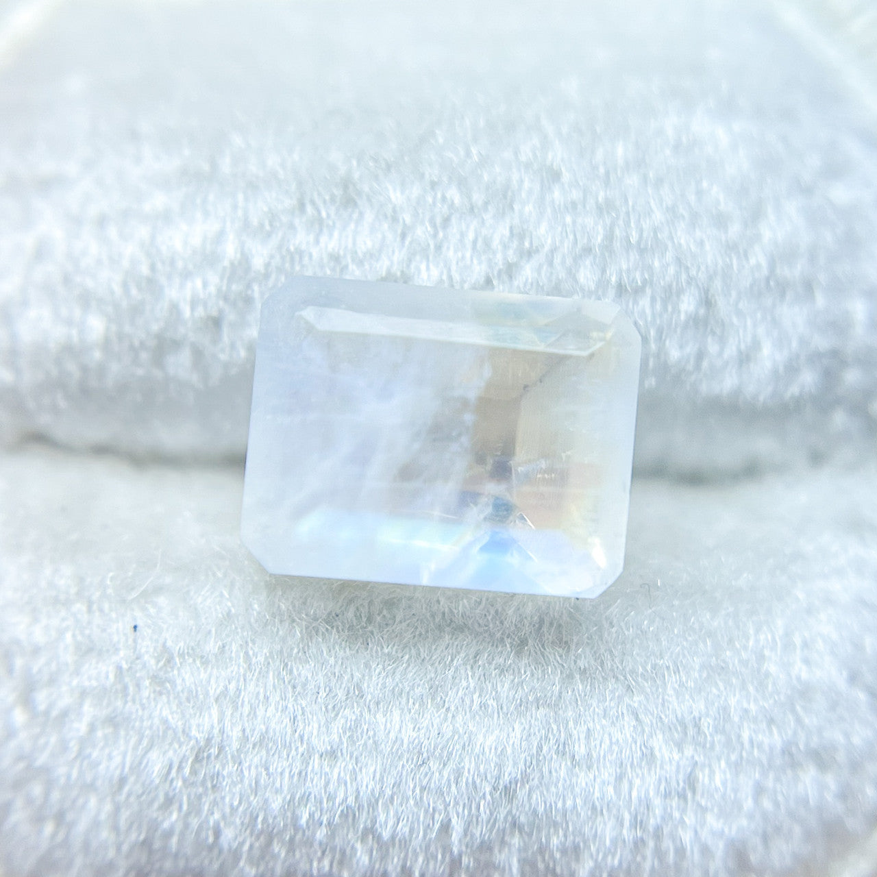 9x7mm Emerald Cut Enchanted Blue Moonstone