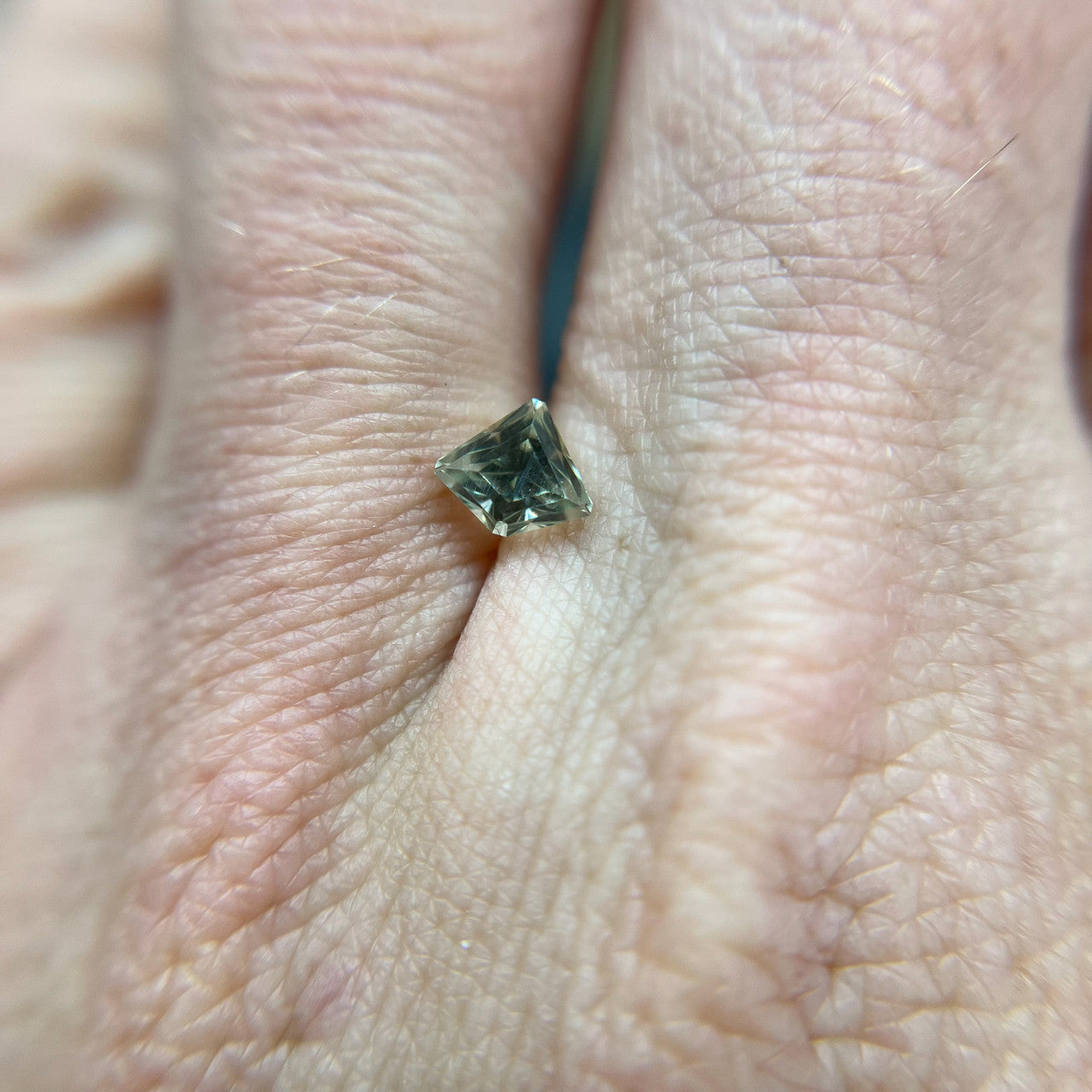 Light Green Radiant Cut Montana Sapphire by John Dyer