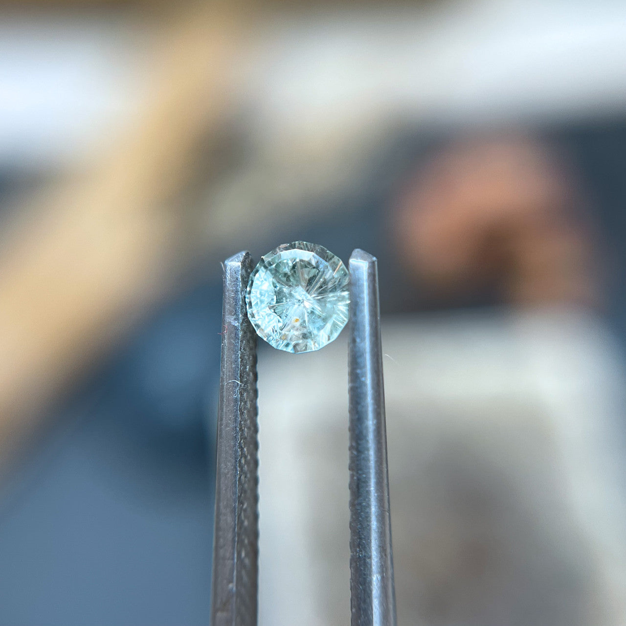 Icy Blue Montana Sapphire StarBrite™ Cut by John Dyer