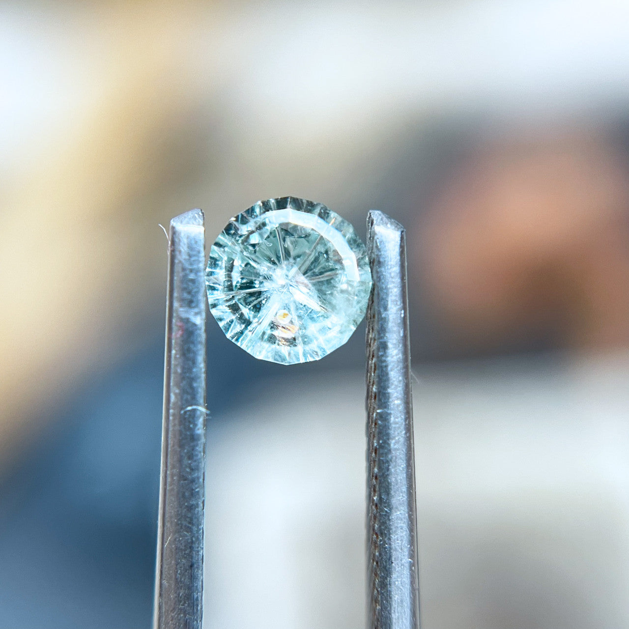 Icy Blue Montana Sapphire StarBrite™ Cut by John Dyer