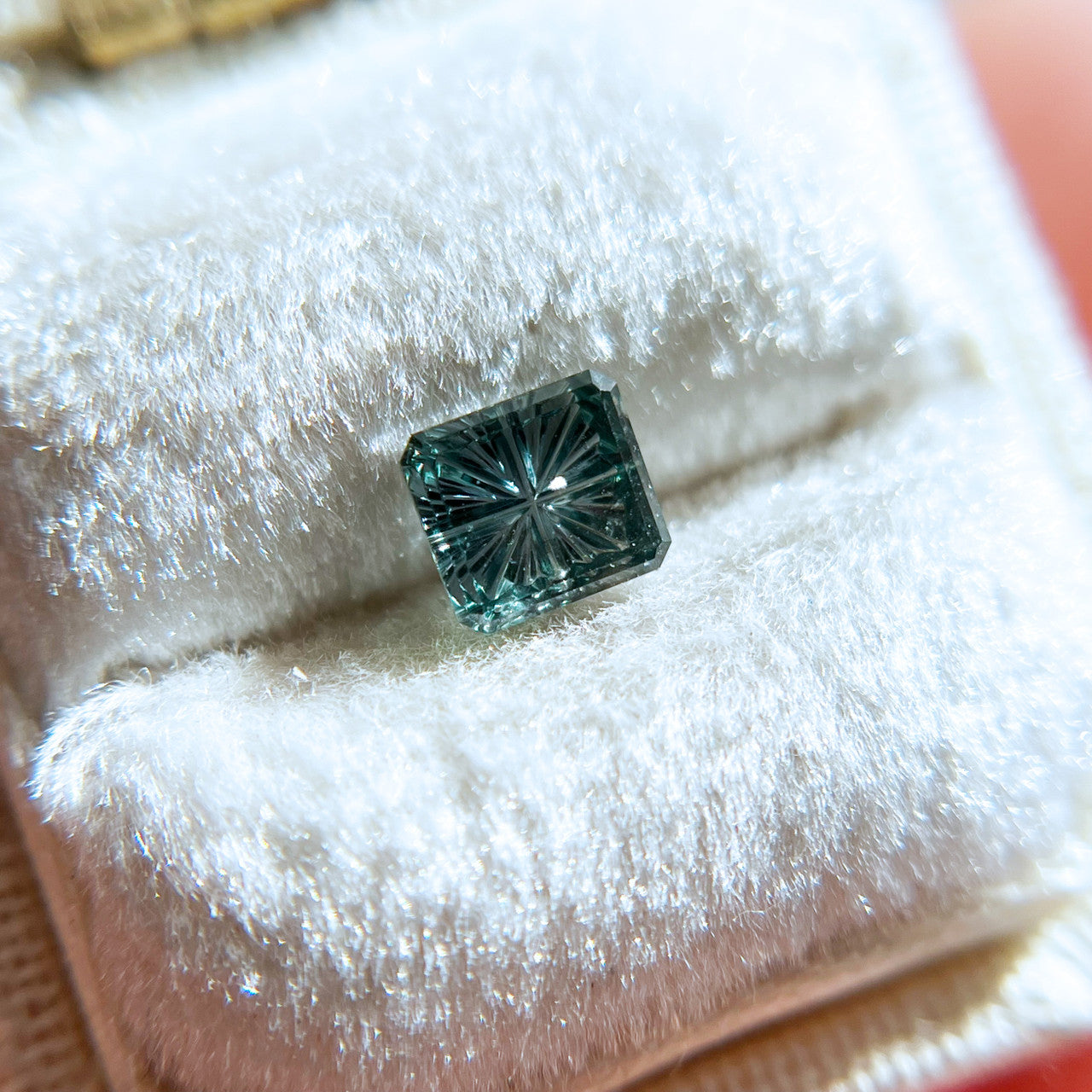 Parti Color Teal Green Montana Sapphire StarBrite™ Cut by John Dyer