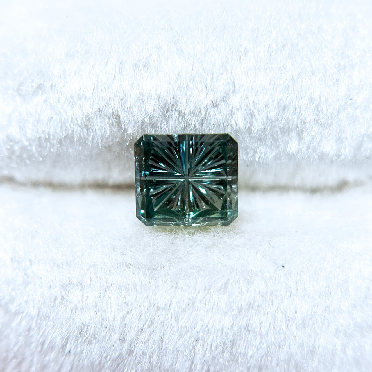 Parti Color Teal Green Montana Sapphire StarBrite™ Cut by John Dyer