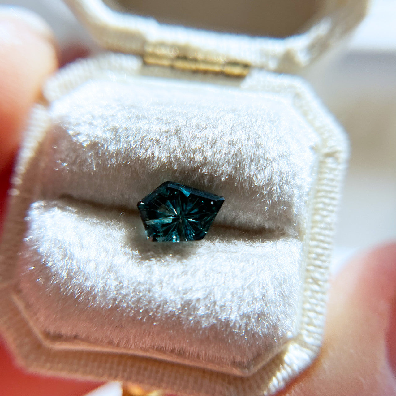 Green Blue Parti Color Australian Freeform Sapphire StarBrite™ Cut by John Dyer