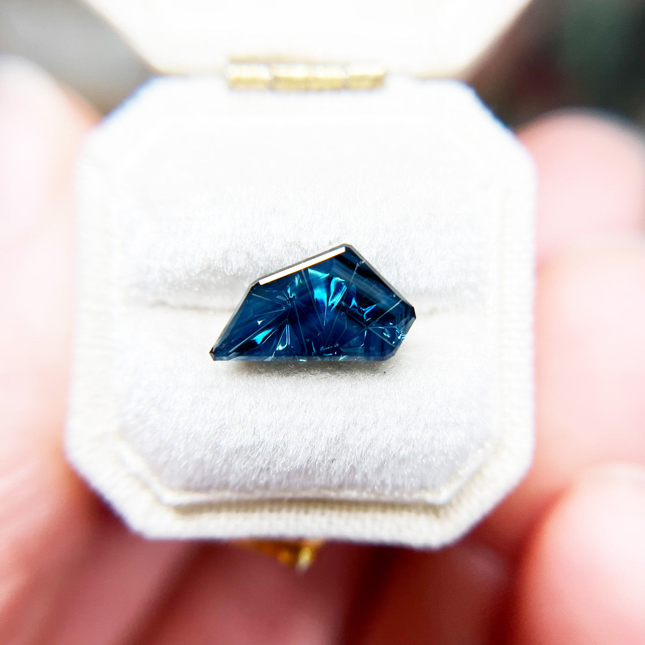 Blue Australian Sapphire Freeform Dreamscape™ Cut by John Dyer