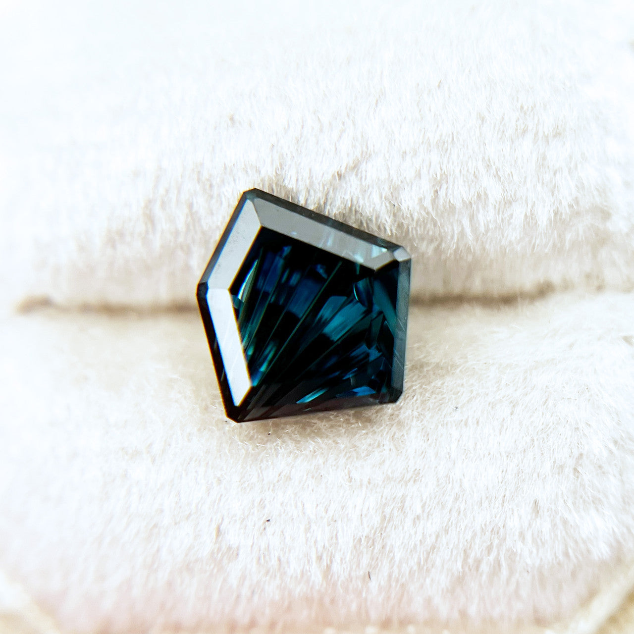 Ethereal Blue Freeform Australian Sapphire Dreamscape™ Cut by John Dyer