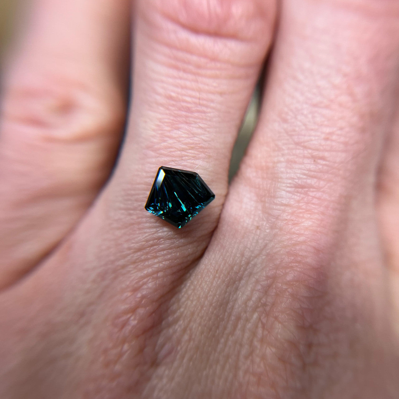 Ethereal Blue Freeform Australian Sapphire Dreamscape™ Cut by John Dyer