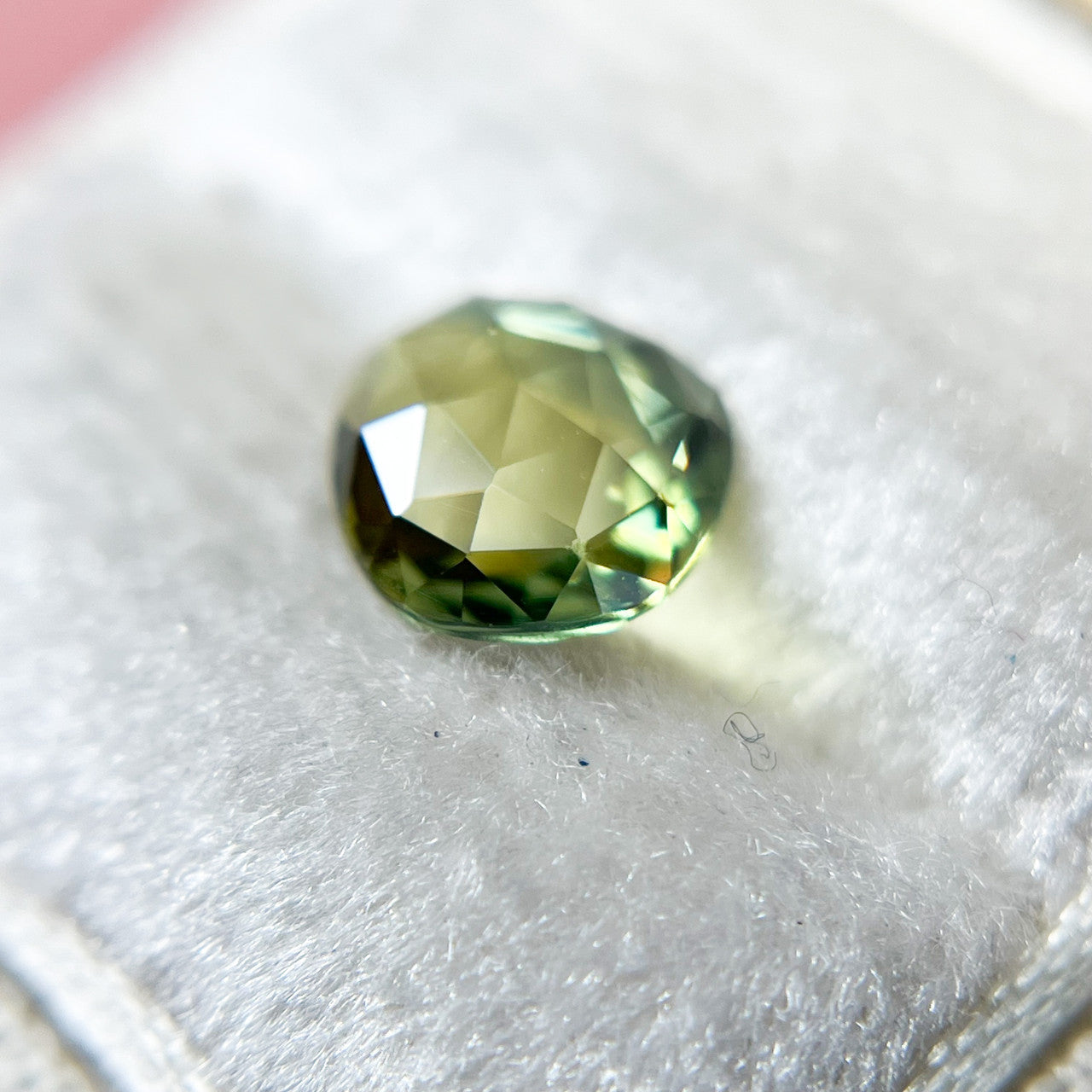 Rose Cut Parti Color Yellow Green Australian Sapphire